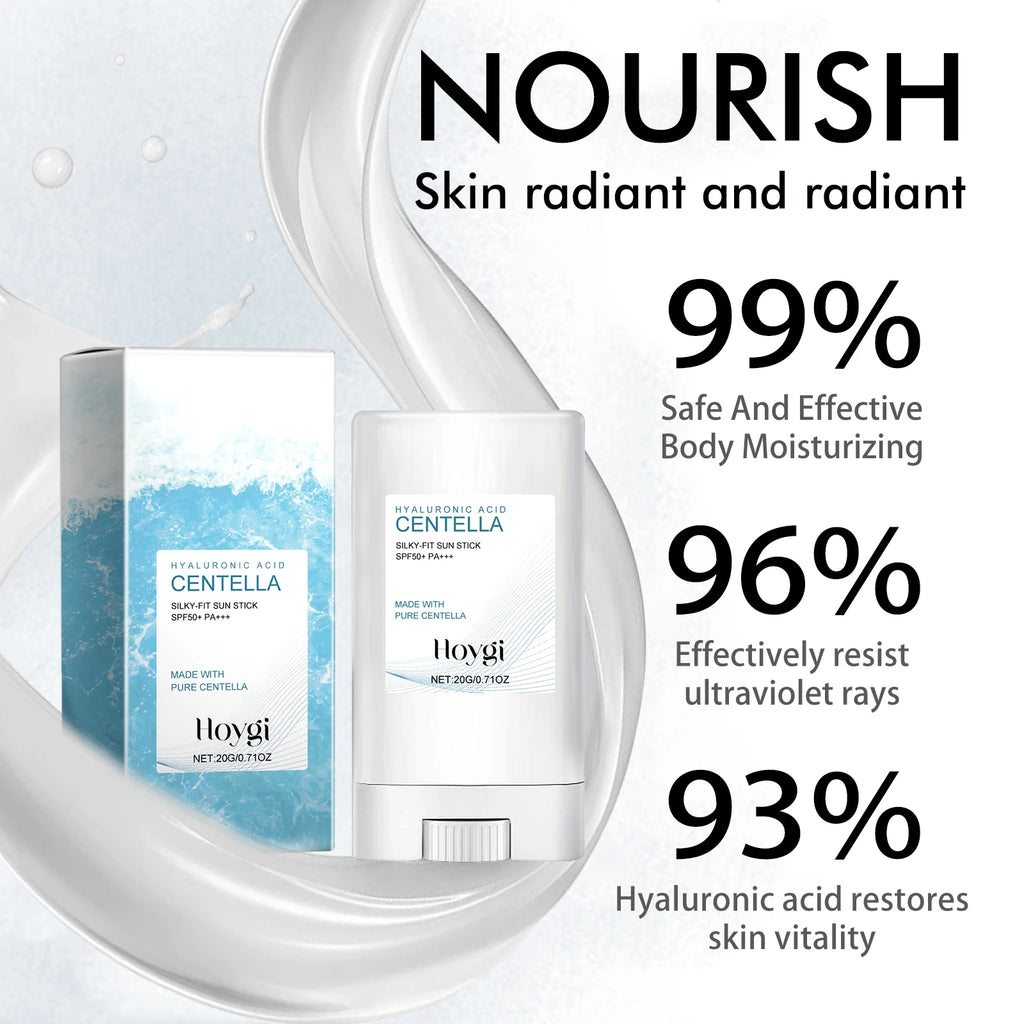 SFP50+ Hyaluronic Acid Suncream Lightweight No White Invisible Sun Stick With Centella Lasting Hydrating Sun Stress Protect