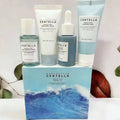SKIN1004 Centella Hyalu-Cica Travel Kit 4PCS Hydrating Soothing Set Toner Cream Ampoule Sleeping Mask for Dry & Sensitive Skin