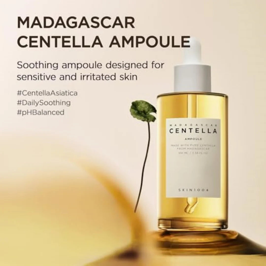 SKIN1004 Madagascar Centella Ampoule Korean Face Serum Centella Asiatica Hydrating Repair Soothing Sensitive Skin Facial Serum