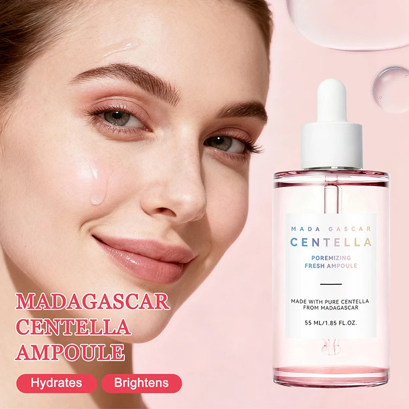 Centella Niacinamide Brightening Ampoule 55ml, Hydrating Serum Soothes Uneven Skin Tone, Daily Care For Clear Glowing Skin