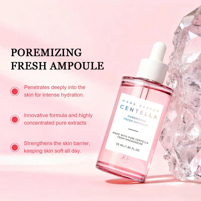 Centella Niacinamide Brightening Ampoule 55ml, Hydrating Serum Soothes Uneven Skin Tone, Daily Care For Clear Glowing Skin