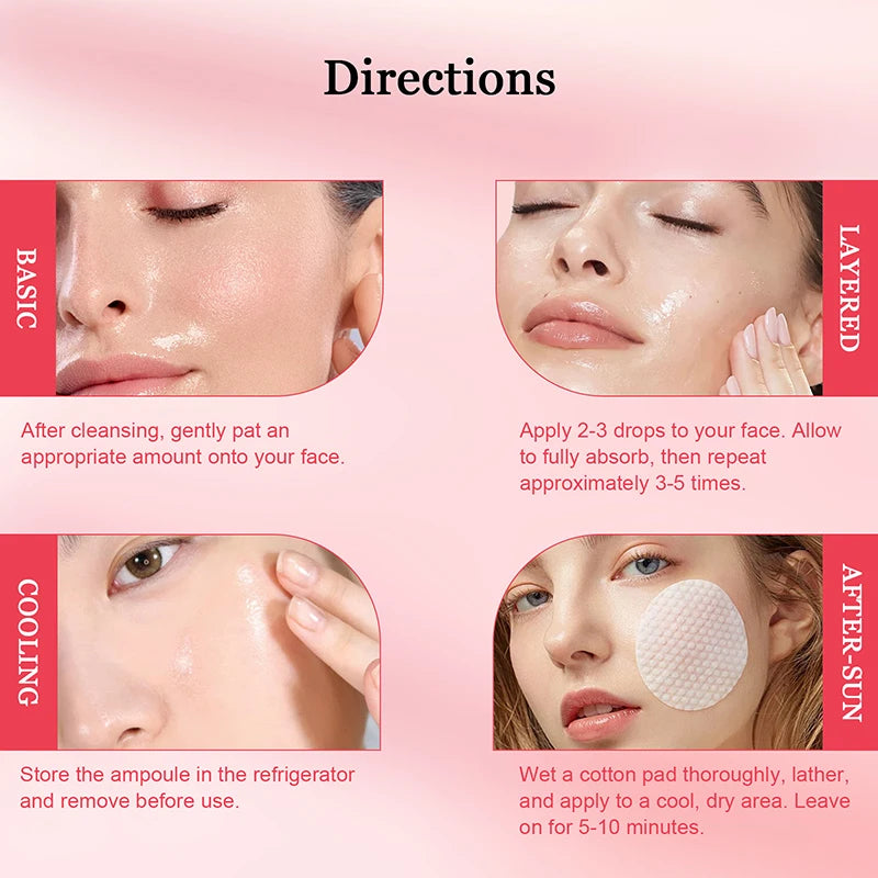 Centella Niacinamide Brightening Ampoule 55ml, Hydrating Serum Soothes Uneven Skin Tone, Daily Care For Clear Glowing Skin