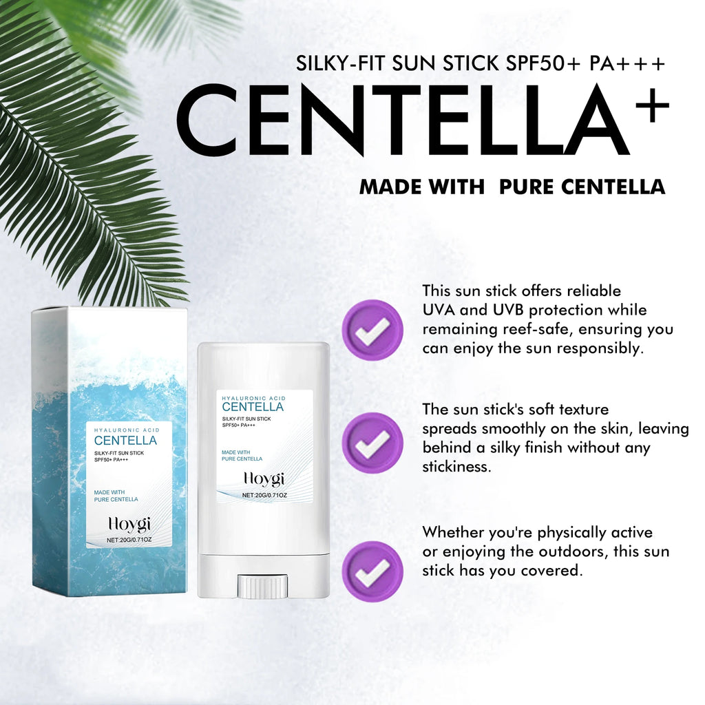 SFP50+ Hyaluronic Acid Suncream Lightweight No White Invisible Sun Stick With Centella Lasting Hydrating Sun Stress Protect