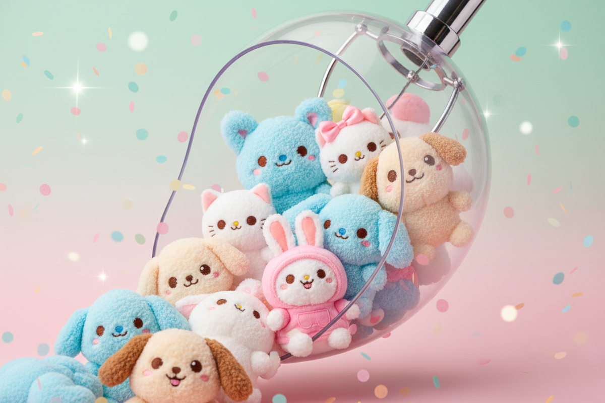 Kawaii plush scoop hero banner